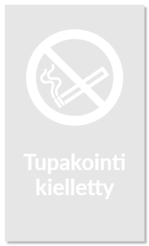 tupakointi kielletty kyltti kuin Ledikyltti